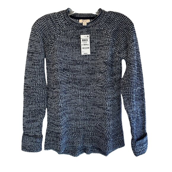 Style & Co Size  X-Small  Womens Marled Pontell Sweater Blue White - Picture 5 of 13